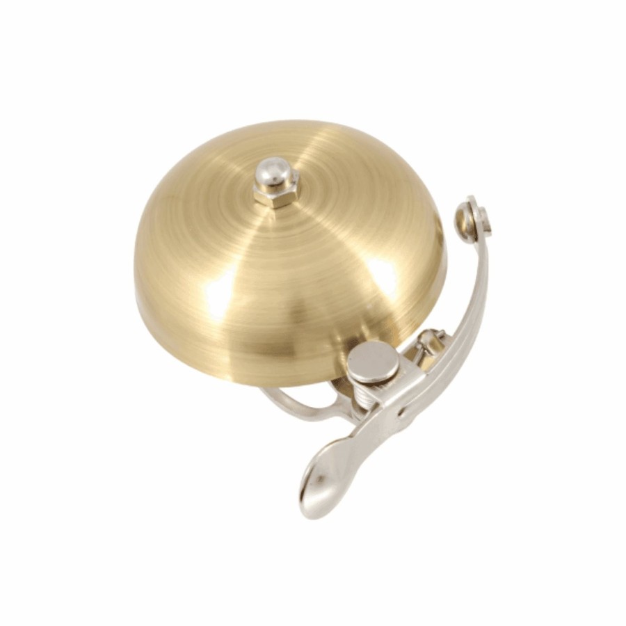 Campana de latón de 55 mm movimiento de acero y palanca color oro - 1