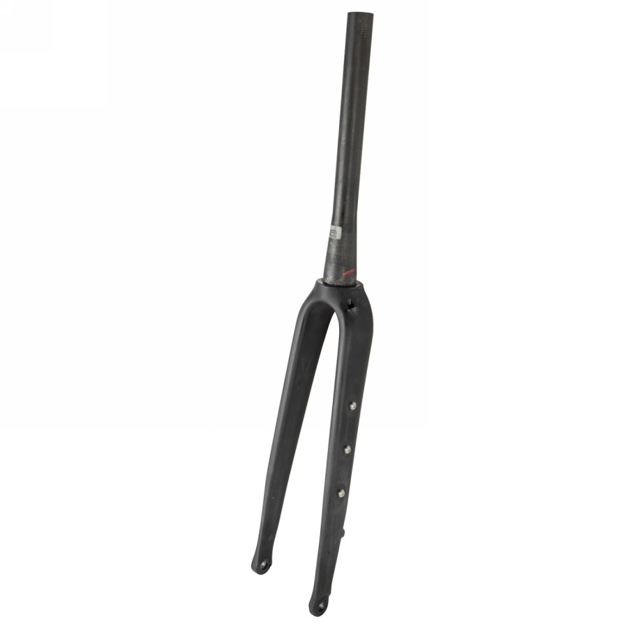 Road fork 1.1/8-1.5' flat in, 1.1/8'-1.5', full carbon ud unpainted, with flat mount disc brake mount, old 100 mm, top - 1