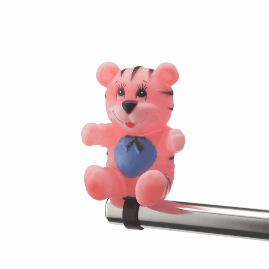 Cloche marionnette tigre rose - 1