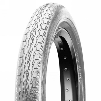 Tire 12" x 1/2x2 1/4 (57-203) white c51 rigid - 1