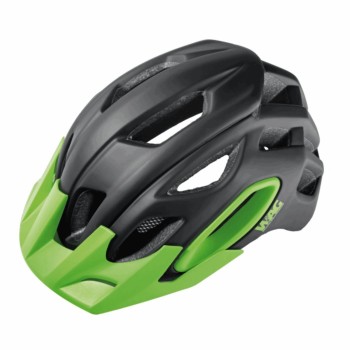 Casco mtb in-mold de roble con tecnología conehead negro/verde talla 60-64cm - 1