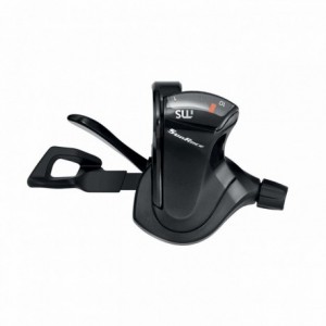 Right shifter indexed 10s in black aluminum - 1