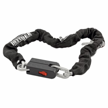 Guardian 7x7x1200mm black chain lock with key - 1