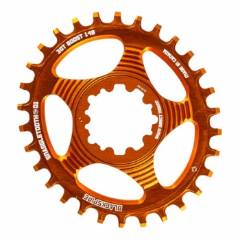 Snaggletooth oval 30 teeth direct mount sram boost red chainring - 1