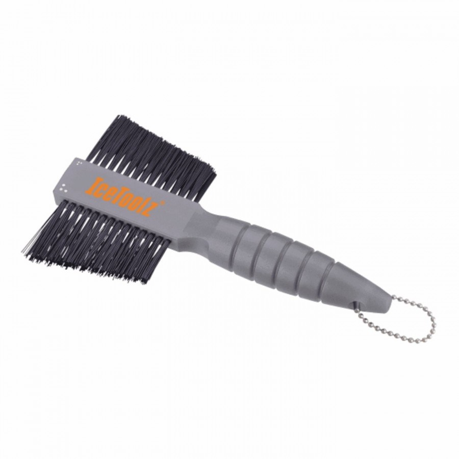 Double bristle brush, with soft bristles on one side and hard bristles on the other - 1