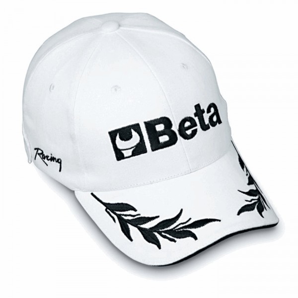 Casquette blanche 100% coton - logo brodé - 1