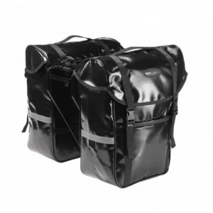 Seitentaschen mit wasserdichten haken aus schwarzem pvc - 1