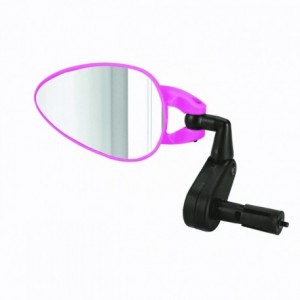 Nf handlebar mirror pink cover with expander - 1