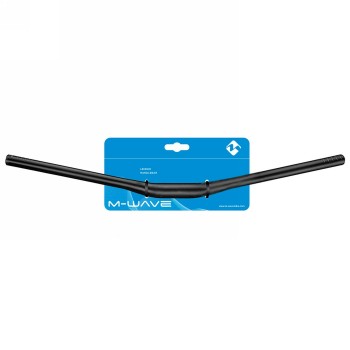 Mtb handlebar hb-m4.1, aluminium, matt black, width: 780mm, clamping: 31.8 mm, backsweep: 7°, upsweet: 4°, rise: 10 mm, on m-wav