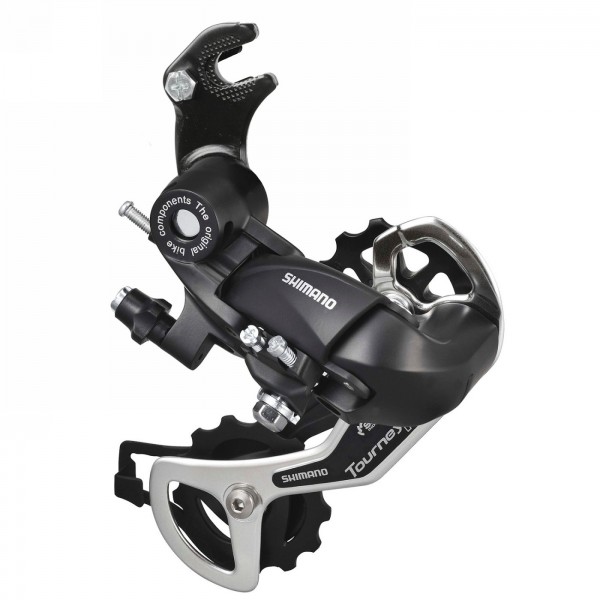 Rear derailleur, shimano rd-ty300, tourney, 6/7-speed, direct attachment type, with bracket, bulk - 1