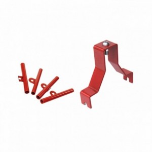 Thru axle adapters for rear triangle red - 1