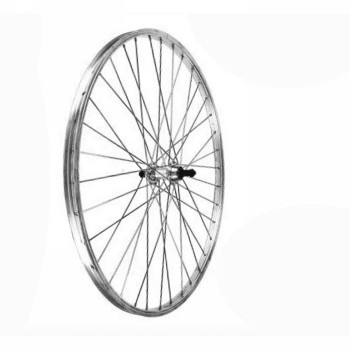 Roue 28" stroke silver filetage arrière 7v quick release v-brake - 1