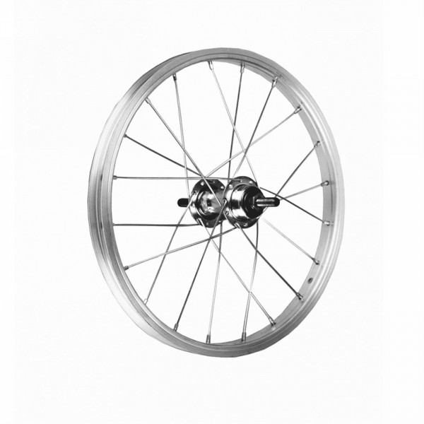 Roue avant 16" moyeu aluminium billes 100mm - 1