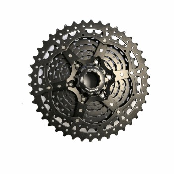 Mtb cassette 10s x 11/42 teeth in black steel - shimano body - 1