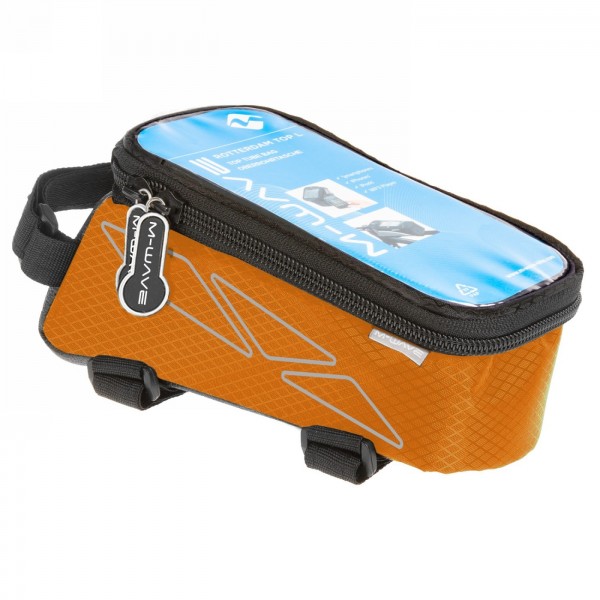 Borsa per tubo superiore per smartphone 'm-wave rotterdam top', arancione, fissaggio con 3 chiusure in velcro - 1 - Borse e baul