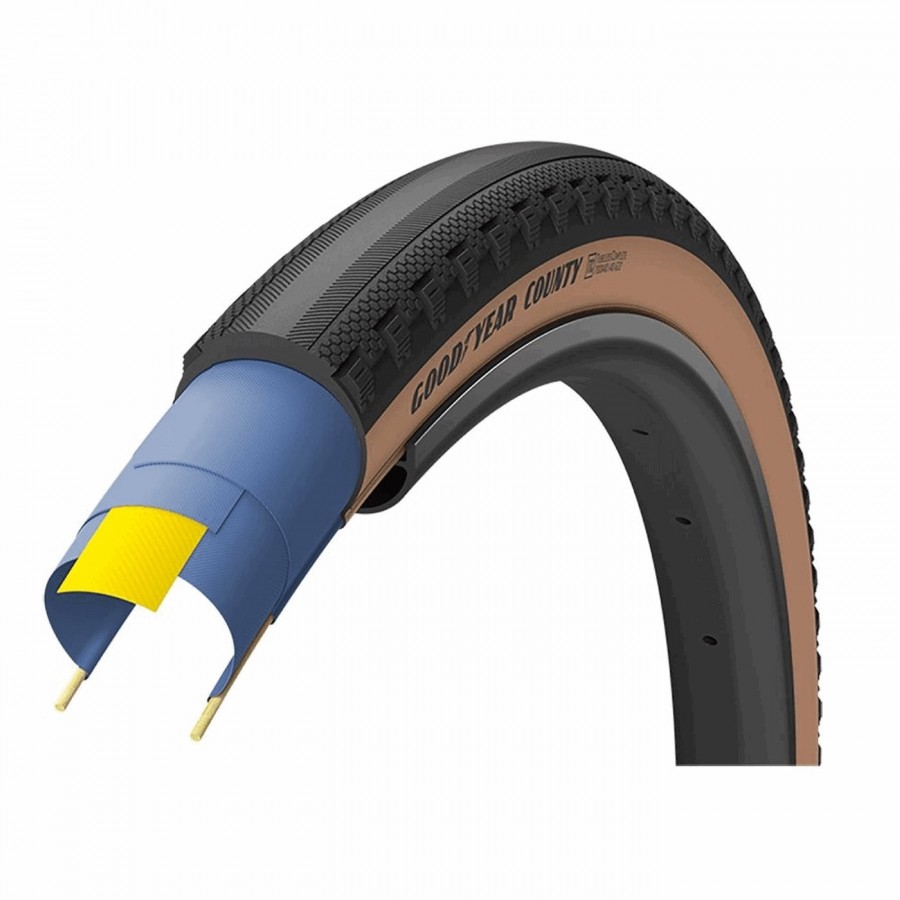 Tire county 700x40 tubeless complete black/para - 1