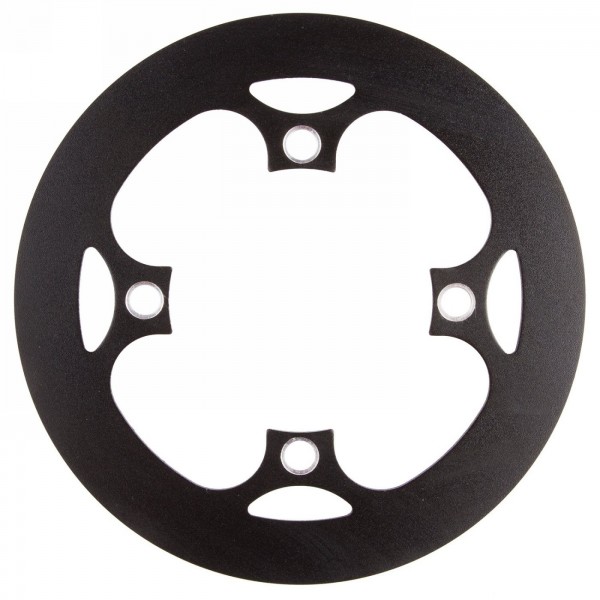 Chain guard pd-g-104-sl, aluminium, for hole circle 104mm, for 46 teeth, black anodised, mv - 1