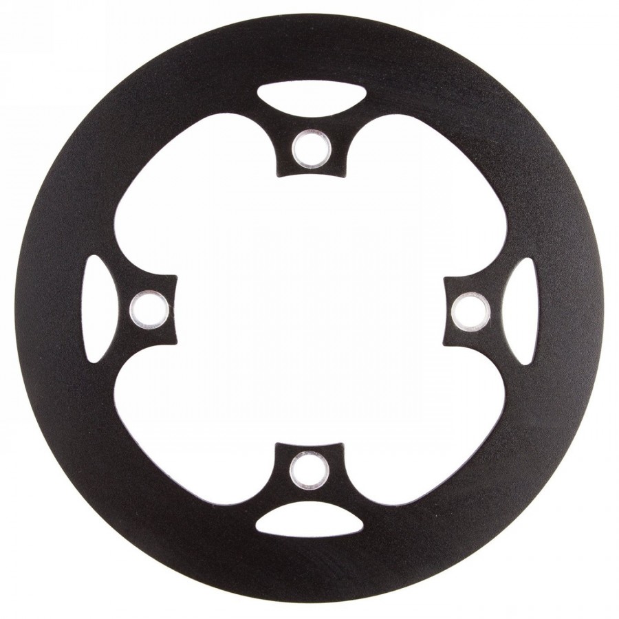 Chain guard pd-g-104-sl, aluminium, for hole circle 104mm, for 46 teeth, black anodised, mv - 1