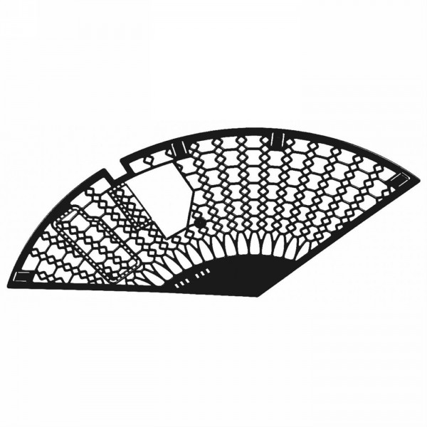 Parapalto plastique mesh noir - 1