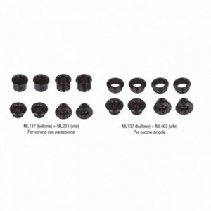 Nuts for crown blk 4mm ml462 4pcs - 1