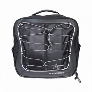 Shoulder bag 13/19lt - 36x37x8cm attachment to black luggage rack - 1