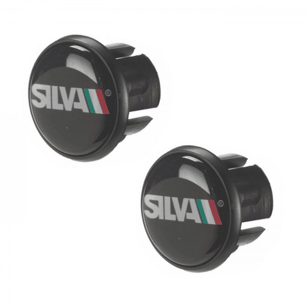 Race handlebar caps black silva 2pz - 1