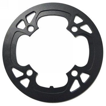 Chain guard pd-g-104-cnc, aluminium, for hole circle 104mm, for 38 teeth, black anodised, with euro hole card - 1