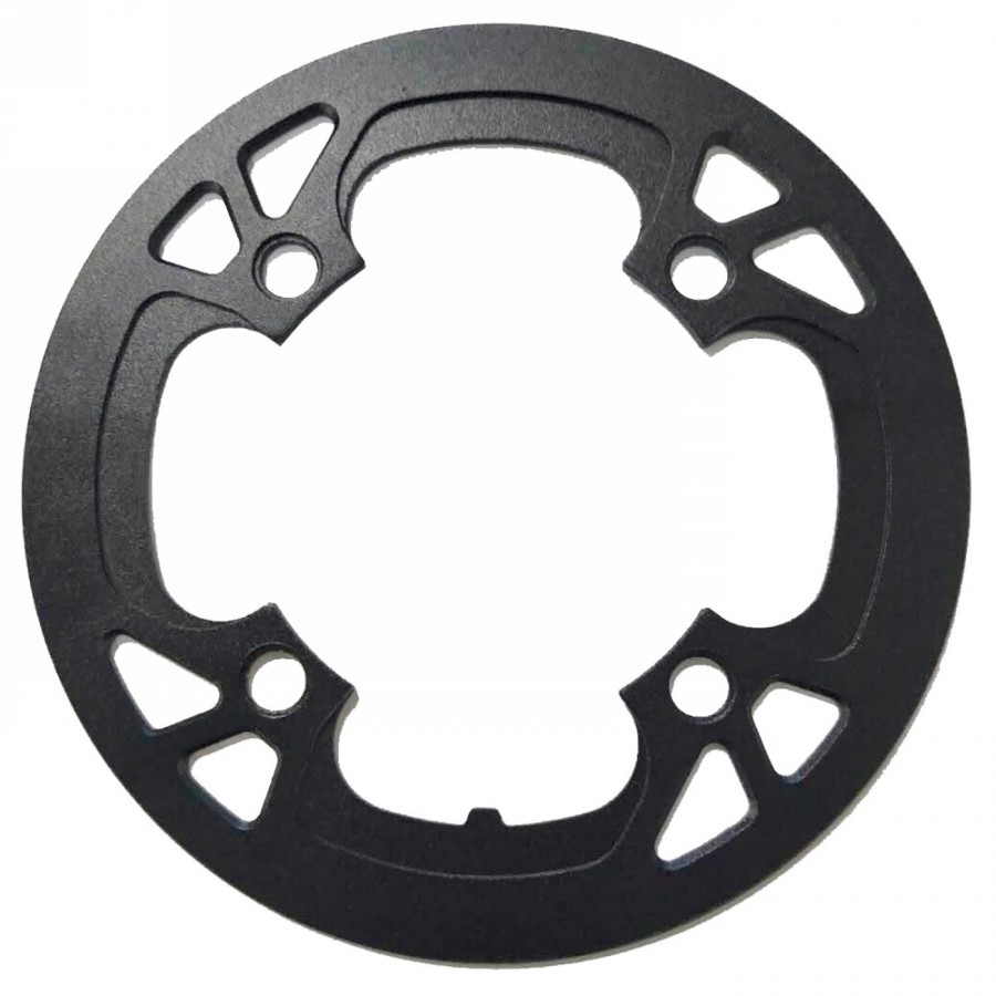 Chain guard pd-g-104-cnc, aluminium, for hole circle 104mm, for 38 teeth, black anodised, with euro hole card - 1