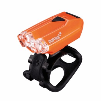 Lumiere feu avant lava 2 led lumière blanche usb orange - 1