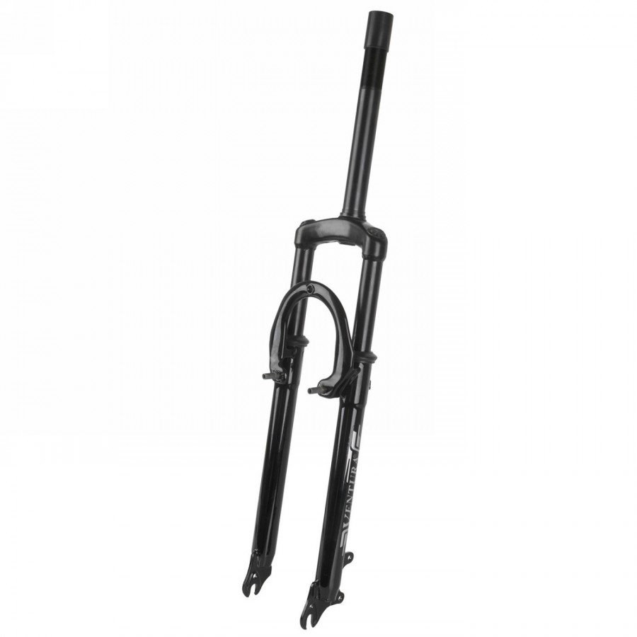 suspension fork ventura, 26', steel, 1', 240/85mm, cone 27.0, for v- and disc brake, black, mv - 1