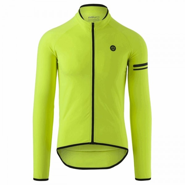 Maillot thermo sport hombre amarillo fluo - mangas largas talla s - 1