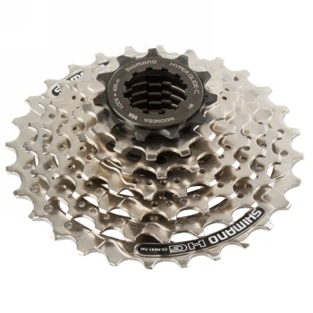 Cassette sprocket, shimano, cs-hg41 7-speed, 11-13-15-18-21-24-28t(ac), pre-assembled (cs cap), oem - 1