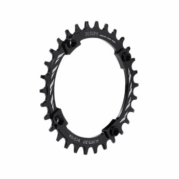 Single chainring 34 teeth - bcd 104mm black - 1