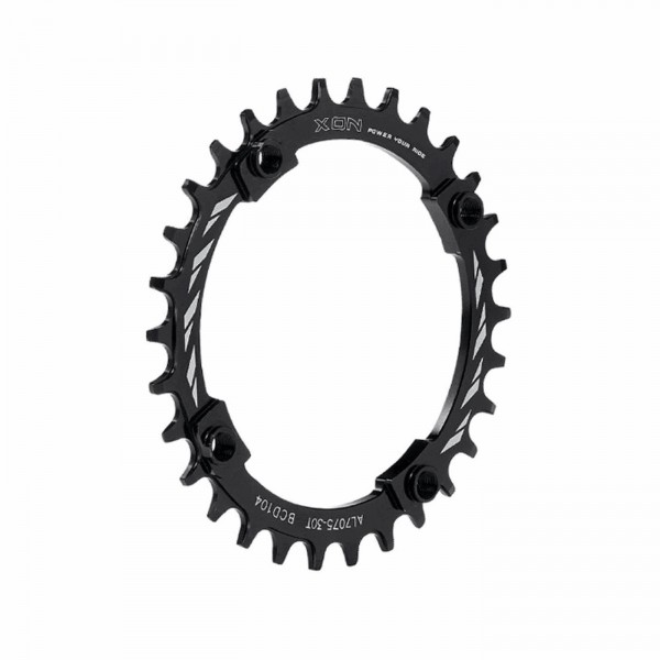 Single chainring 34 teeth - bcd 104mm black - 1