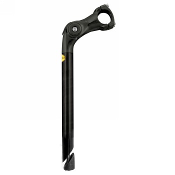 Attacco manubrio promax, 1 1/8', nero, albero in niro, testa in alluminio, angolo 0-50°, morsetto manubrio 31,8 mm, mv - 1 - Att