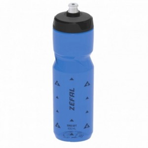 Sense botella de agua blanda 800ml azul transparente - 1
