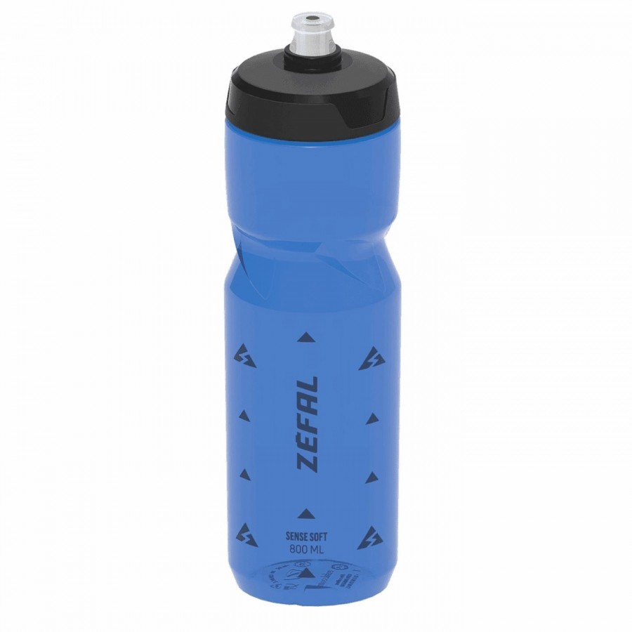 Sense soft water bottle 800ml blau transparent - 1