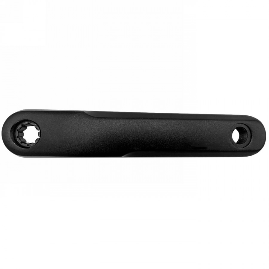 manivelle, droite, support bni (mini-isis) pour moteurs e-bike bosch gen 3, alu, 160 mm, noir anodisé, 5 mm offset, mv - 1