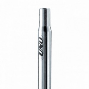 Seat post with candle, 26.4mm x 300mm in silver aluminum - 1