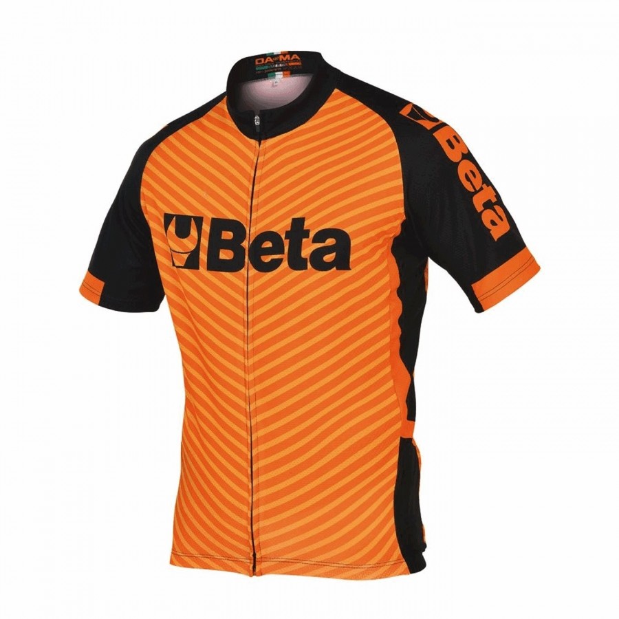Summer cycling jersey orange regular fit size 3xl - 1