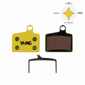 Pair of hayes ryde brake pads organic compound - 1