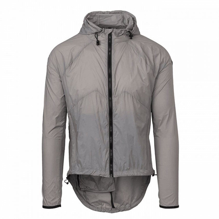 Wind hooded jacket venture unisex gray size l - 1
