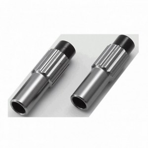 Regolatore tensione filo cambio m5x18mm in alluminio 2 pezzi argento - 1 - Guaine / cavi - 8005586211330