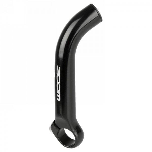 Additional handlebar grip zoom, one-piece, aluminium, with outer clamp, for 22.2 mm, black - 1