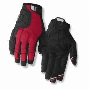Handschuhe lang abhilfe x2 dunkelrot/schwarz/grau größe m - 1