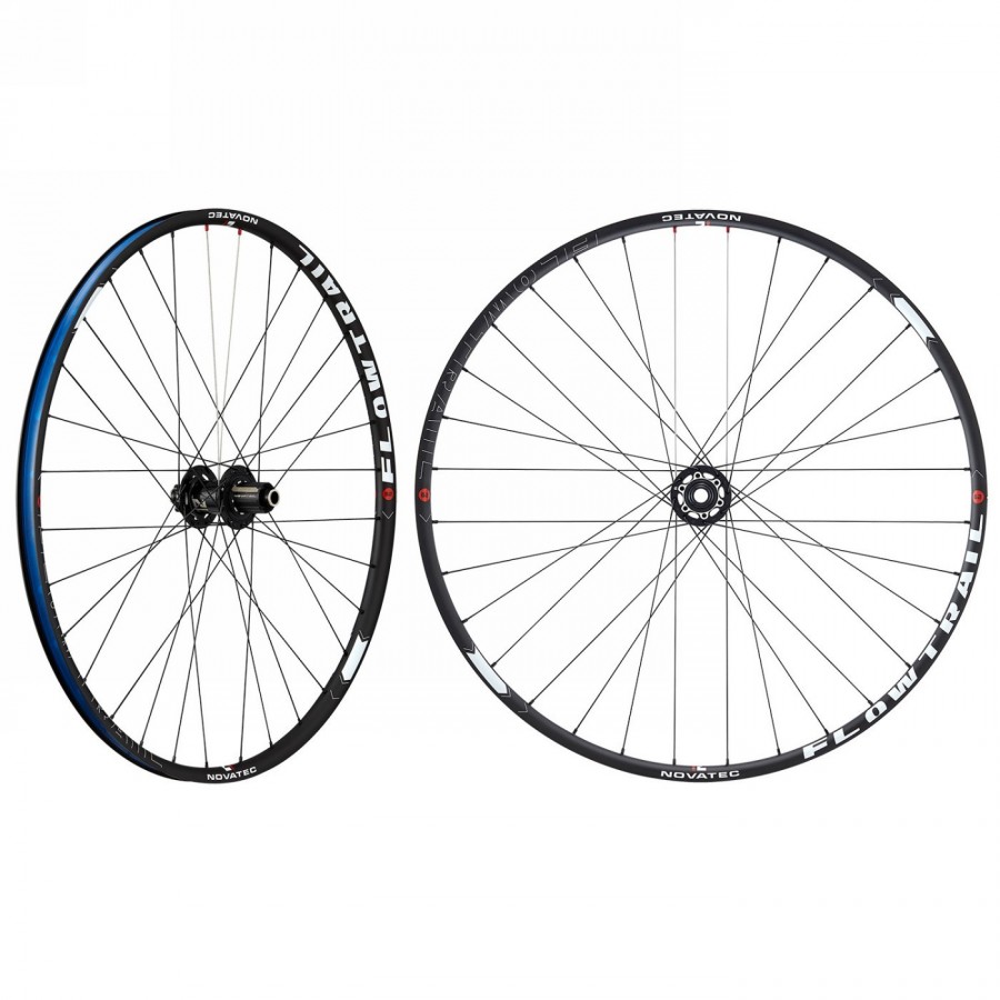 Novatec jeu de roues 'flowtrail 29' u2.1', vr + hr, jantes alu clincher, etrto : 622-21 f : 15x100mm r : 12x142mm maximum - 1