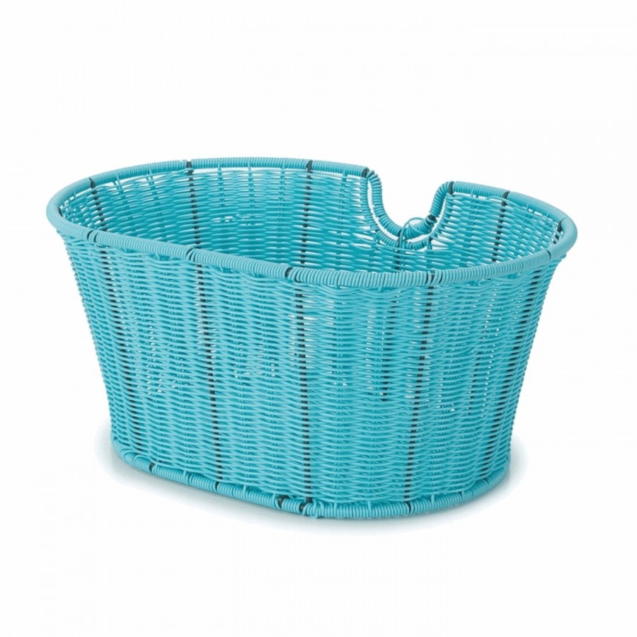 Front basket plastified oval blue - 1