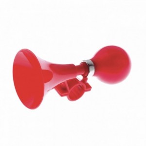 Bicycle horn in red plastic - 1