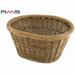 Oval wicker basket 36x30x19cm brown - 1