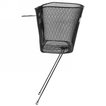 Wire basket 'basic', 33.5x25.5x26/24 cm (wxlxh), for fixed mounting on headset (1.1/8' / 28.6 mm) and vr-hub, suitable for - 1